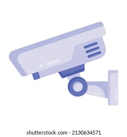 A Flat Style Vector Design Of Cctv Camera, Hidden Footage Gadget 

