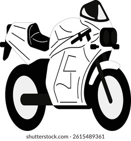 Flat style vector illustration of a bicycle