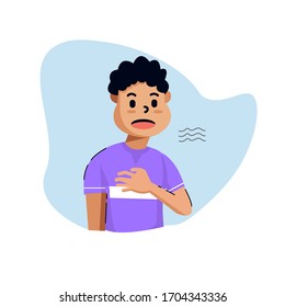 524 Chest pain young cartoon Images, Stock Photos & Vectors | Shutterstock