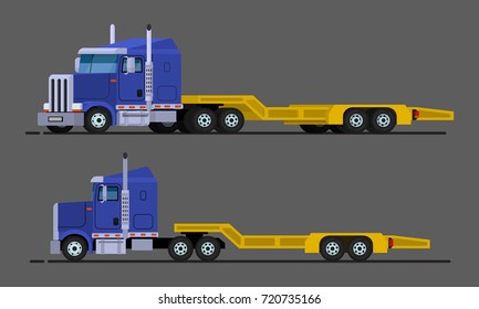 Flat style vector illustration. truck