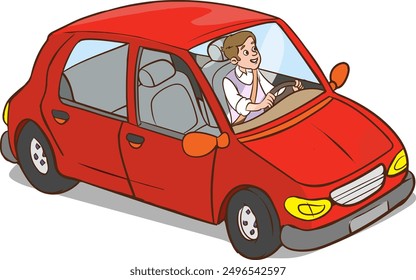 flat style vector illustration. Urban, city cars and vehicle transportation concept. Isolated on white background.