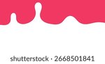 Flat style vector of a white milk splash on pink background for dairy ads, packaging, and food banners