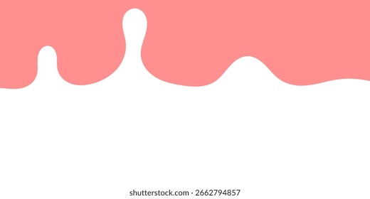 Vector de estilo plano de un chapoteo blanco de la leche en el fondo rosado para los anuncios lácteos, el empaquetado, y los Anuncios de la comida