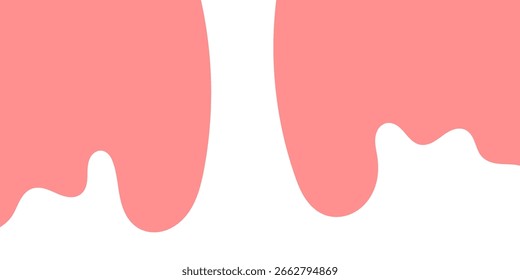 Vector de estilo plano de un chapoteo blanco de la leche en el fondo rosado para los anuncios lácteos, el empaquetado, y los Anuncios de la comida