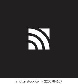 Flat style wifi Icon vector template.