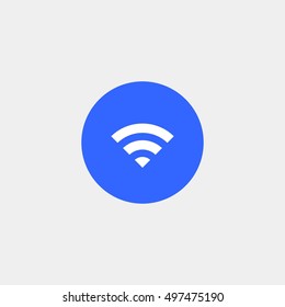 Flat style wi-fi internet icon