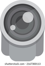 Ilustración asombrosa con estilo plano
de cámara de seguridad