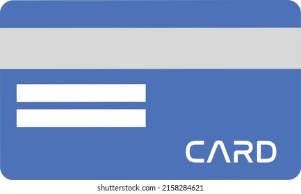 Flat styled ATM Card and debit card bank card illustrated icon