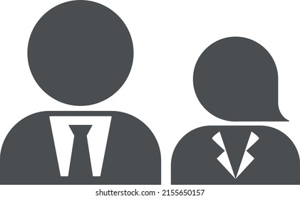 Flat styled boy girl man woman avatar icon illustrated 
