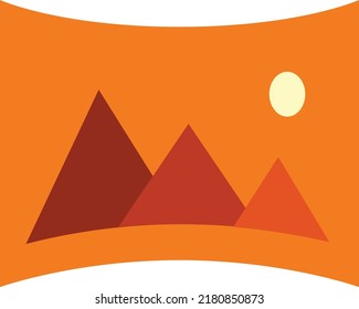 ilustración de concepto de diseño de estilo plano de la foto panorámica