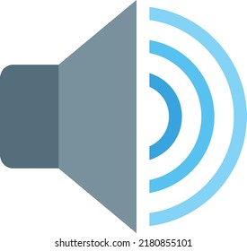 ilustración de concepto de diseño de estilo plano del icono del altavoz 
