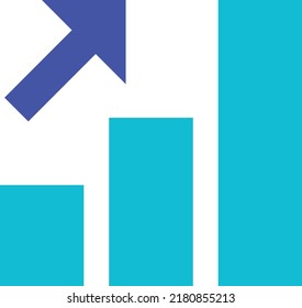 flat styled design concept  illustration of high graph 