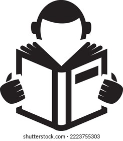 Icono Ilustrado con estilo plano
Libro de lectura del hombre 