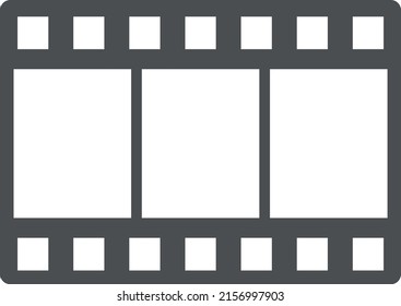 Flat Styled Movie Film Studio Concept Icon Illustration