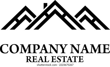 Carcasa de Ilustración con el logotipo de la marca inmobiliaria de estilo plano 