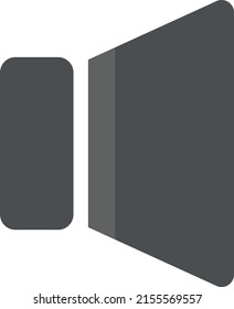 Icono de marketing ilustrado del concepto de altavoz con estilo plano