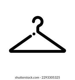 Flat stylish hanger icon. Vector.