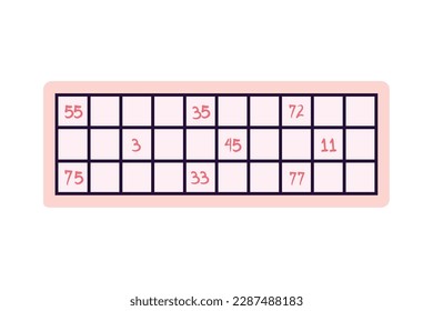 tablero sudoku plano sobre blanco
