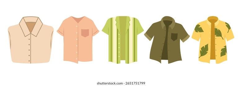 Flat summer fashion clothes, shoes, swimwear and accessories collection Set