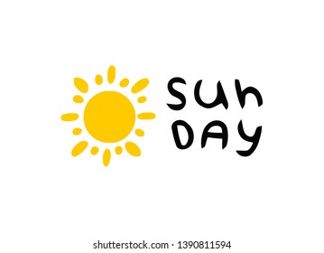 Flat sun icon. Sun pictogram. Trendy vector summer symbol for website design, web button, mobile app.