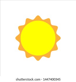 	
Flat sun icon. Sun pictogram. Vector illustration.