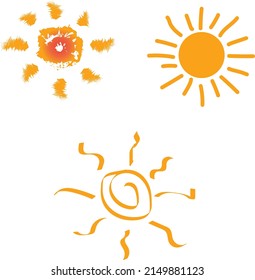 Flat sun icon. Trendy vector  symbol for website design, web button, mobile app. Template vector illustration.