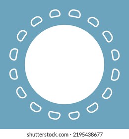 Flat Sun Illustration, Simple Sun Illustration
