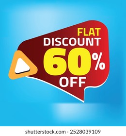 Flat Super Sale Off flat discount label banner vector