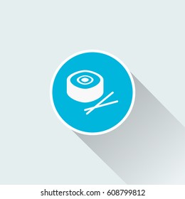 flat sushi icon