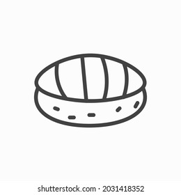 Flaches Sushi-Symbol, Illustration Logo von Asian Street Fast Food