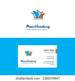 Flat Sydney  Logo and Visiting Card Template. Busienss Concept Logo Design
