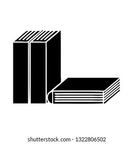 flat symbol of a of books