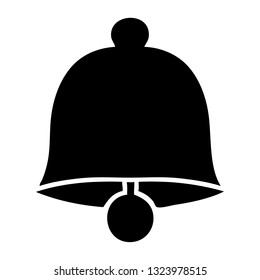flat symbol of a brass bell