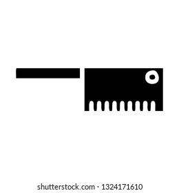 flat symbol of a butcher knife