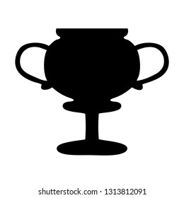 símbolo plano de un trofeo de oro