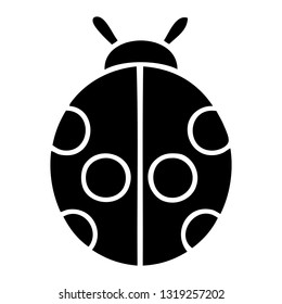 flat symbol of a lady bug