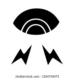 flat symbol of a mystic eye