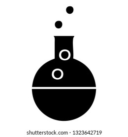 flat symbol of a science experiment
