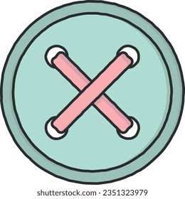 flat, symbol, sign, design, illustration, button, sewing, tailor, clothing