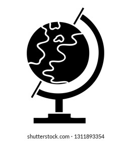 flat symbol of a world globe