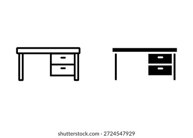 Ilustración de diseño de icono de mesa plana