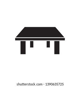 flat table icon symbol sign, vector, eps 10