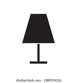 flat table lamp icon symbol sign, vector, eps 10