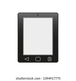 Flat tablet icon on white background