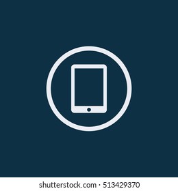 Flat Tablet vector icon