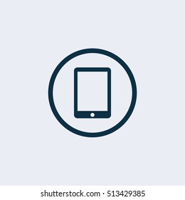 Flat Tablet vector icon