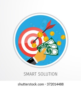 Flat target - Business aims - Smart solutions - Target ideas