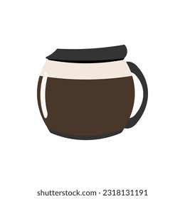 flat tea bag vector illustration