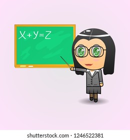 Flat Teacher With School Board