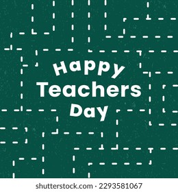Flat teachers' day background. Suitable for graphic elements and social media post.